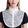 thumbnail image 4 of Cuello falso de encaje Colco para mujer desmontable 4 piezas, 4 of 8