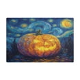 thumbnail image 6 of Qxltty Starry Pumpkin Leather Drying Mat for Kitchen Countertops Coffee Mats Hide Stain Quickly Absorbs Water Tableware Decor, 6 of 6