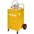 thumbnail image 1 of VEVOR 30 Gallon Fuel Caddy, Gas Storage Tank & 4 Wheels, with Manuel Transfer Pump, Gasoline Diesel Fuel Container, 1 of 9