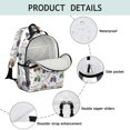 thumbnail image 3 of Monster Cartoon Truck White Pattern Cute School Backpack Bag for School with Padded Back and Adjustable Shoulder Straps 15.25"x11.5"x5.25", 3 of 4
