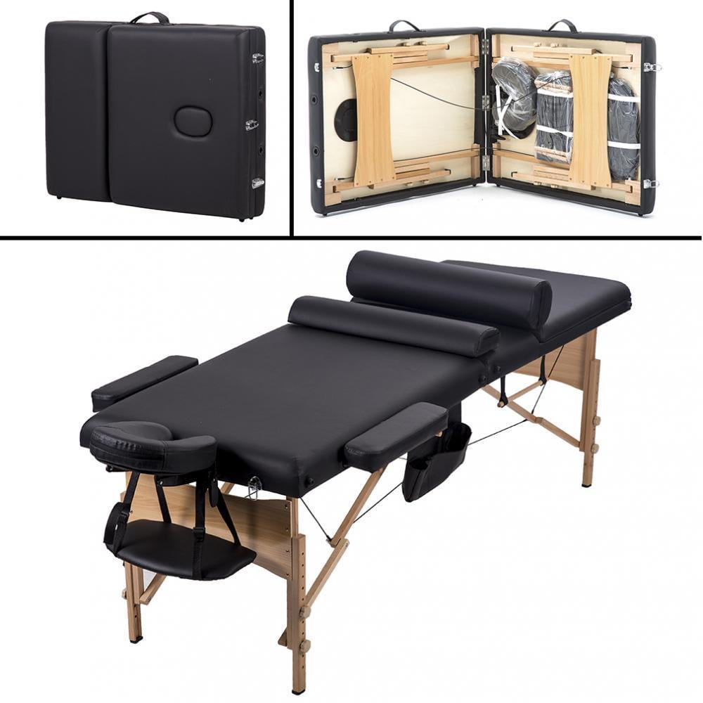 BestMassage Comfort Pad Portable Massage Table Facial Spa Bed W/ Carry