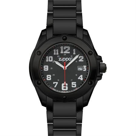 Lighters 45014 Men''s Dress Watch Black Dial with White Luminous