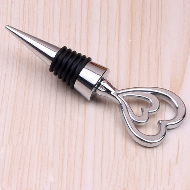 TIMIFIS Bottle Stopper Alloy Wine Bottle Stopper Metal Clear Rhinestones Kitchen Appliances