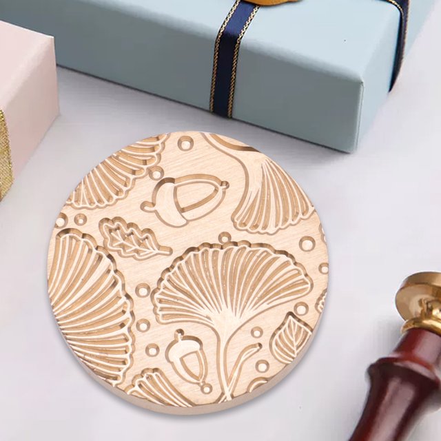 Cabeza de cobre de sello de 25 mm Cabeza de cobre de forma redonda en relieve 3D para tarjeta de boda (LZ13)