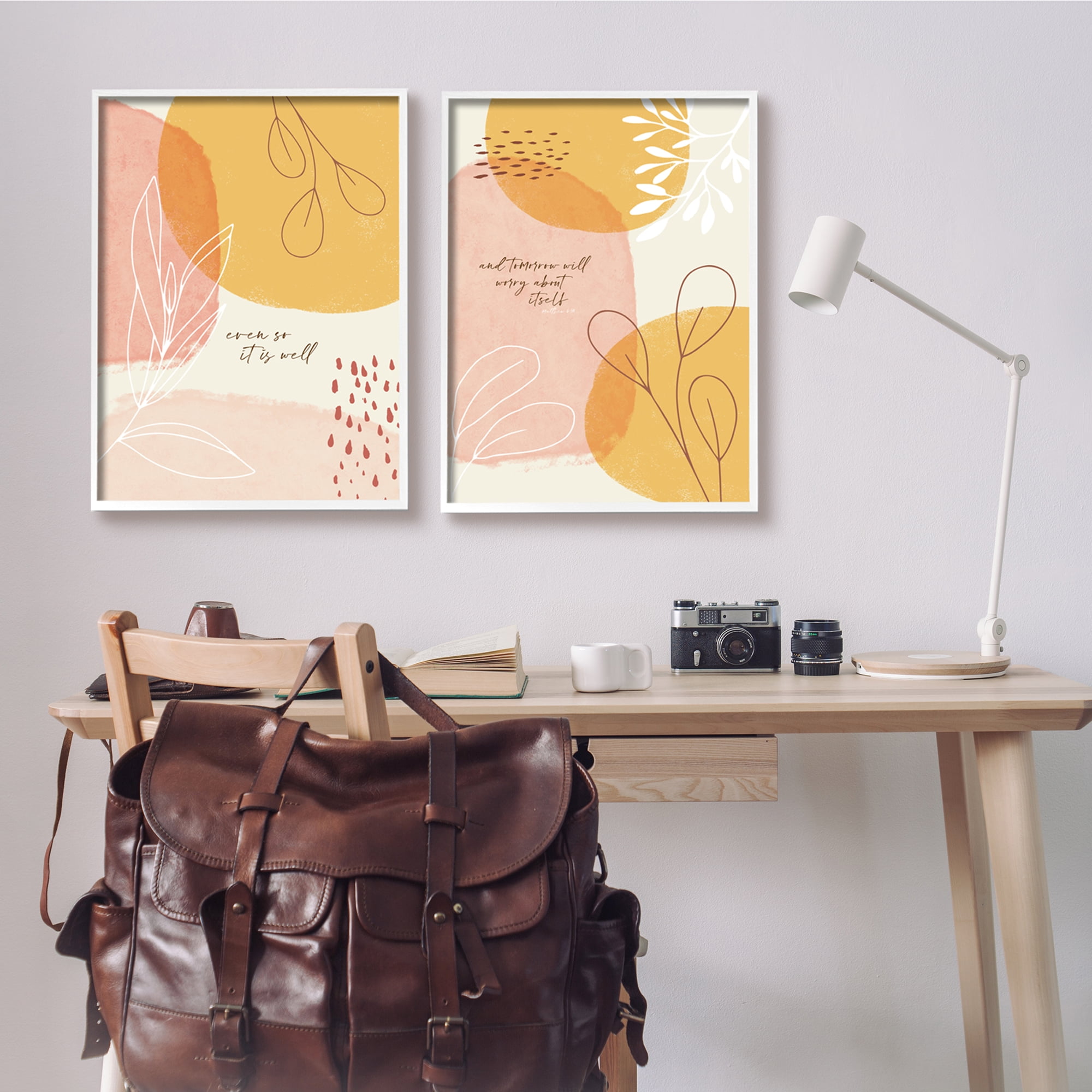 Stupell Indtries Even So and Tomorrow Motivational Phrase Abstract Foliage,24 x 30,Design by Tammy Apple