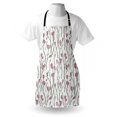 thumbnail image 4 of Floral Apron, Spring Blossom Pattern in Vintage Colors Hand Drawn Flowers on Branches, Unisex Kitchen Bib with Adjustable Neck for Cooking Gardening, Adult Size, Pink Green and Black, by Ambesonne, 4 of 4