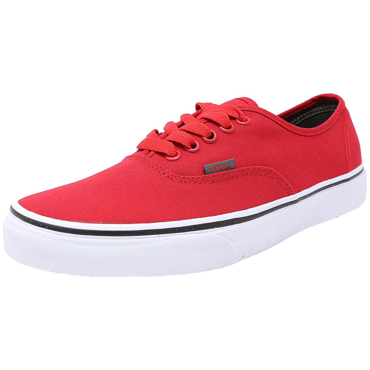 red vans authentic on feet