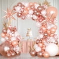 thumbnail image 1 of Juego de Globos para Decoraciones de Fiesta, 144 Pcs Vintage Pink Rose Gold Globo Guirnalda Arco Kit para Propuesta, Boda, Cumpleaños, Aniversario, 1 of 4