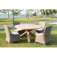 thumbnail image 2 of Padma's Plantation Bora Bora Wood Patio Dining Table in Natural, 2 of 8
