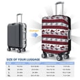 thumbnail image 4 of Hirioo Buffalo Plaid Forest for Elasticity Suitcase Cover (No luggage Included) Durable Luggage Protector Fits 18-32 Inch Luggage-X-Large, 4 of 7