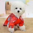 thumbnail image 3 of 1 Piece Cotton Dog Cheongsam with Tassel Decor | Chinese Style Puppy Skirt - Fashionable Spring/Summer Wear, 3 of 8