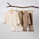 thumbnail image 5 of Conjunto de pijamas para niñas de primavera y otoño, ropa para el hogar para bebés, Top con tiras y pantalones acampanados, traje de 2 uds, ropa de dormir para niños, 5 of 6