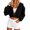 Black, variant on Helii Zip Up Hoodie Women's Cropped Sweatshirt Oversized Long Sleeve Workout Casual Drawstring Track Jacket with Pockets Soft Stretchy High Waist Streetwear Fall Winter Outfits 4 Colors