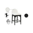 thumbnail image 2 of Meridian Furniture Waldorf Cream Boucle Fabric Stool, 2 of 8