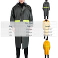 thumbnail image 3 of JOANKDMI Raincoat for Men with Hood Long Waterproof Heavy Duty Rain Jacket with Reflective Strip Windproof Trench Coat for Work Fishing Hiking Outdoor Emergency Gear, 3 of 6