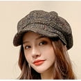 thumbnail image 7 of CoCopeaunt Women Newsboy Caps Warm Visor Beret Hat Cozy Trendy Vintage Cabbie Hat Casual Painter Hat for Ladies Girls, 7 of 7