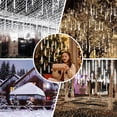 thumbnail image 3 of High Brightness 10 Tube 540 LED 20 Inch Meteor Shower Rain Lights Cascading Falling Rain Outdoor Lights for Christmas Roof Eaves Tree Decoration Icicle Raindrop, 3 of 11