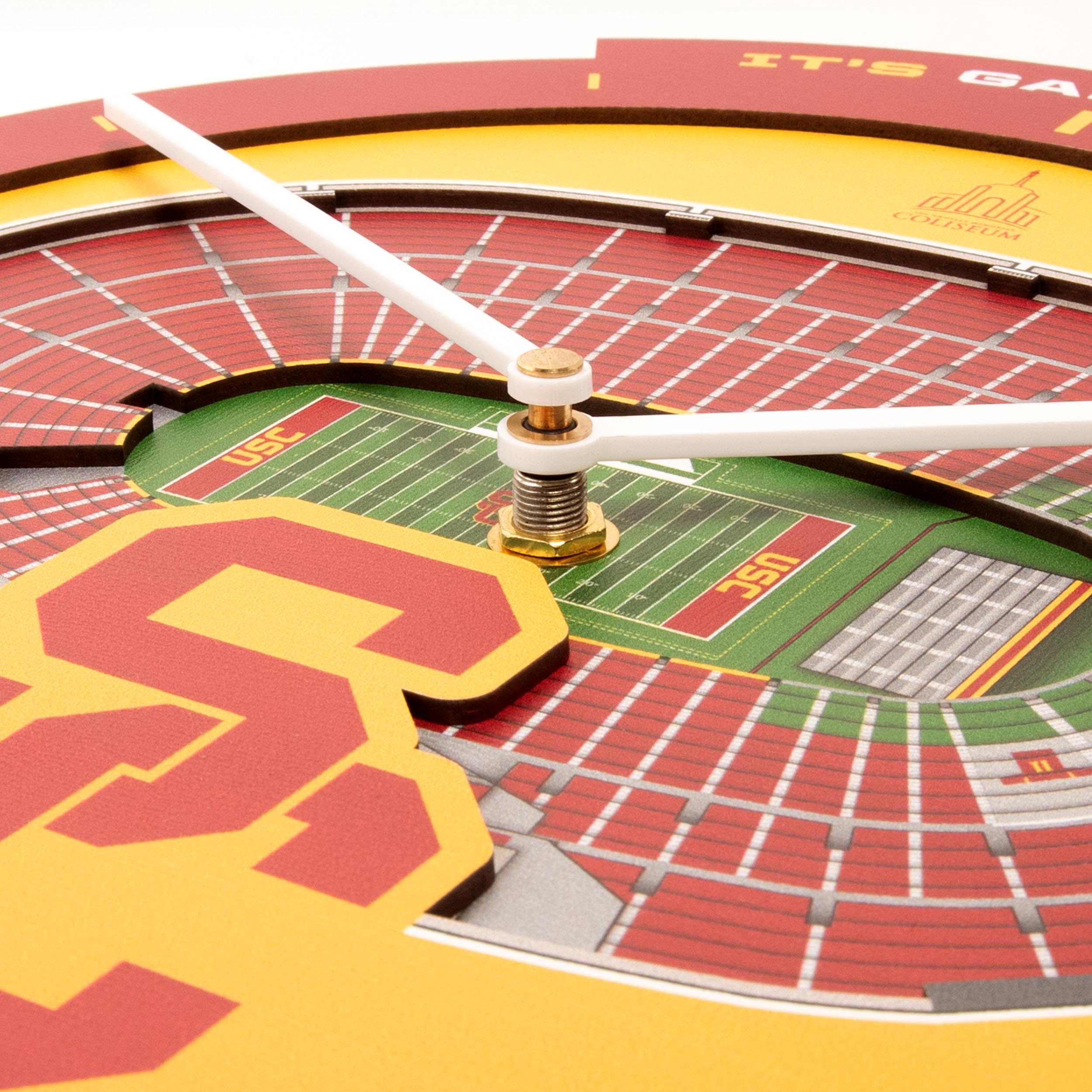 YouTheFan NCAA USC Trojans Stadiumview 3D Wall Clock