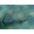 thumbnail image 4 of oneOone Cotton Poplin Fabric Spiral & Floral Block Print Fabric BTY 56 Inch Wide, 4 of 4