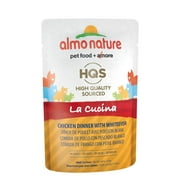 (12 Pack) Almo Nature HQS La Cucina Chicken dinner with Whitefish in gravy Grain Free Wet Cat Food Pouches 1.97oz. Pouches