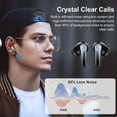 thumbnail image 4 of Wireless Bluetooth Earbuds, Noise Cancelling Headphones Bass Stereo, LED Display Waterproof in Ear Earphones, 50H Playtime for Laptop Pad Phones Sports Workout, Gradient Black, 4 of 7