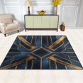 thumbnail image 2 of Yayeee Area Rugs for Living Room 6.7'x4.8' Non Slip Washable Bedroom Floor Carpet, Elegant Geometric Pattern, 2 of 5