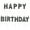 Black, variant on Birthday Alphabet Candles Black Happy Birthday Cake Set Party Decorations