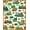 Orange, Pattern 3, variant on ODIKA 4'x6' Machine Washable Non-Slip Area Rug, Safari Adventure Locomotive With Playful Exotic Wildlife High Traffic Rug, Green, 682812