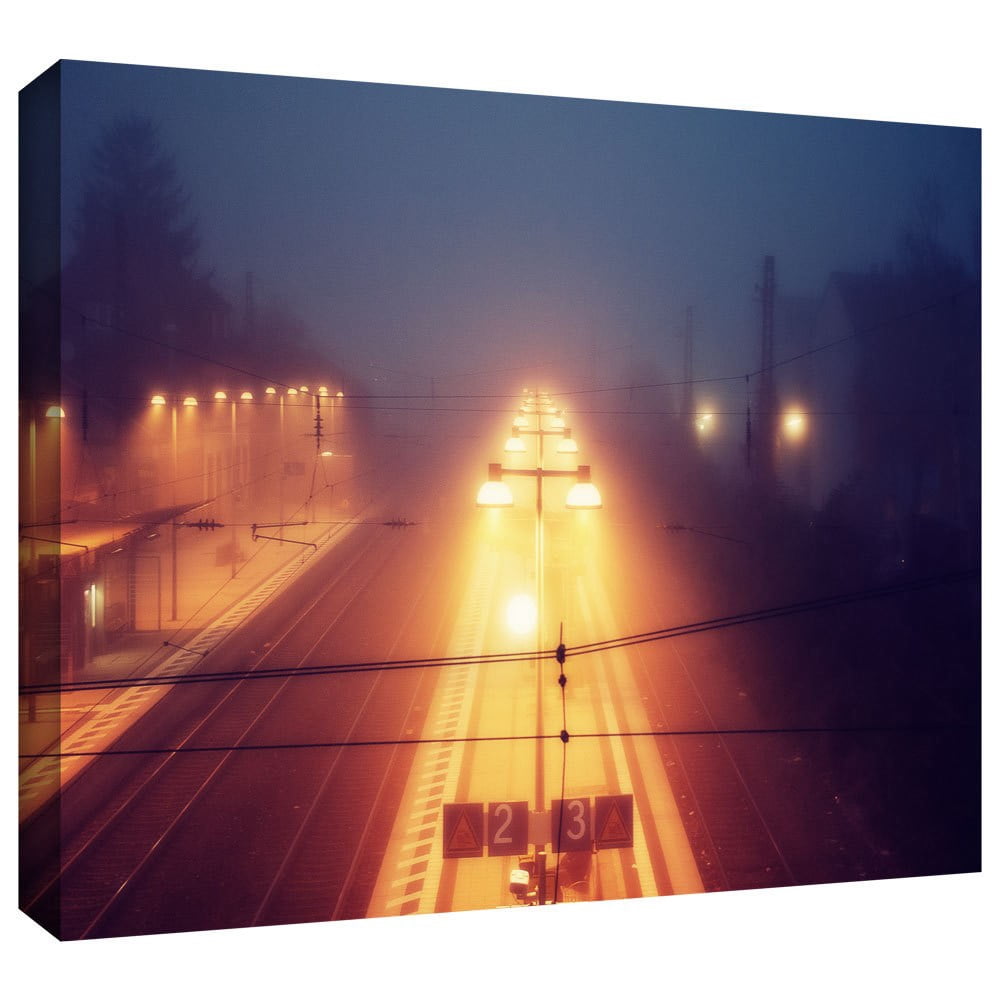 ArtWall John Black "Night Adventure" Gallery-Wrapped Canvas
