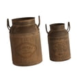 thumbnail image 5 of oshhni Metal Plant Pot Milk Can with Handle Planter Pot for Country Wedding Outdoor Brown, 5 of 9