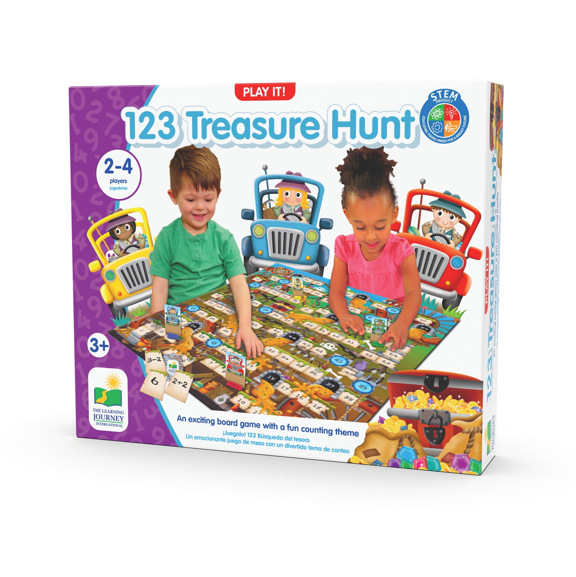 Play it! 123 treasure hunt board game, by the learning journey - walmart.com