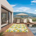 thumbnail image 3 of Lemon Outdoor Rug for Patio/Deck/Porch, Non-Slip Large Area Rug 5 x 8 Ft, Farmhouse Fruit Rustic Country Summer Plant Indoor Outdoor Rugs Washable Area Rugs, Reversible Camping Rug Carpet Runner, 3 of 8