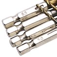 thumbnail image 2 of Eigraketly 13 unids/set de brocas helicoidales recubiertas de titanio de acero de alta velocidad, brocas de hierro y de plástico de 1,5mm-6,5mm Artesanía Eigraketly GJ3383-00B, 2 of 6