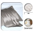 thumbnail image 2 of Juego de fundas de almohada de seda Suatien, tamaño estándar, 100% seda de morera, 2 of 6