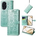 thumbnail image 3 of Funda Cartera FOXDOCK para Honor 200 , Flip PU con Relieve de Gatos y Perros, Tarjetero y Soporte, 3 of 6
