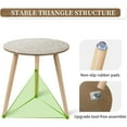 thumbnail image 5 of Hanobe Small Round Side Table: Boho End Tables for Living Room Bohemian Accent Bedside Table Brown Bedroom Nightstand Farmhouse Home Decor Decorative with 3 Wood Legs, Easy Assembly, 5 of 7