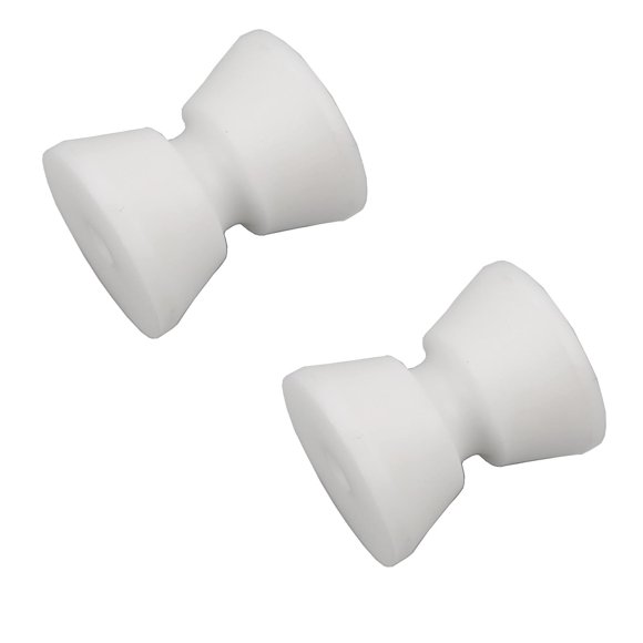 Ruedas blancas de repuesto con rodillo de anclaje de acetal Thorn (2,36" de diámetro y 2,82" de ancho)