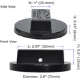 thumbnail image 3 of Potauto Universal Aluminum Jack Pad Jacking Puck Adapter Support Compatible with BMW, Mini (Qty 1, Black), 3 of 5