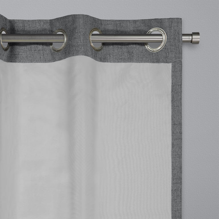 Brookstone Renwick Solid Total Blackout Grommet Top Single Curtain