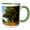 Green/White, variant on 3drose, Pumpkin Stand Along Highway 22 in Empire, Michigan, Usa, 11oz Two-tone Red Mug