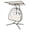 Black Frame White Cushion, variant on Double Egg Chair Swing with Stand & Adjustable Canopy 2 Person Hanging Egg Chair Outdoor Oversized Rattan Loveseat Wicker Swing Hammock Chairs for Patio Backyard Porch Garden