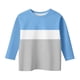thumbnail image 2 of Blusas y camisas de manga corta con cuello redondo para verano y primavera, moda para niños pequeños, blusa lisa con cuello redondo y manga 3/4 para mujer, blusa de poliéster para niños, 2 of 5