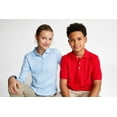 thumbnail image 6 of French Toast Girls School Uniform Long Sleeve Picot Collar Interlock Polo Shirt, Sizes 4-20 & Plus, 6 of 10
