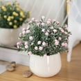 thumbnail image 1 of Gwong Decoración hogareña 1 set Artificial Chrysanthemum Flower Hermoso vívido Plástico Corte delicadamente Corte Verde Fake Potted Plant For Balcony Gwong 21068733, 1 of 6