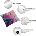 thumbnail image 4 of Acheng Purple Marble Decorative Throw Pillow Cushion Covers, Abstract Rock Marble Cozy Pillowcase Home Decor, Pillow Covers for Bedroom Livingroom Office Set of 2 White, 4 of 6
