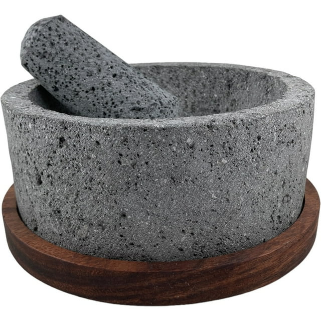 Molcajete Base Madera MÁTE DESIGN