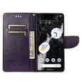 thumbnail image 6 of Feishell Slim Wallet Phone Case for Google Pixel 7a,Butterfly & Floral Embossed PU Leather Anti-Scratch Shockproof Magnetic Clasp Flip Kickstand Credit Card Slots Phone Cover,Purple, 6 of 6