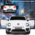 thumbnail image 4 of Costway 12V Licensed Volkswagen Beetle Kids Ride On Car w/ Remote Control&FM Radio White, 4 of 10