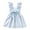 Blue, variant on AUNVITO Toddler Girls Sweet Bow Striped Puff Sleeve Spaghetti Strap Summer Dress