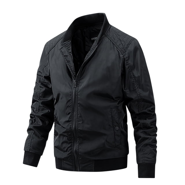 Veste Décontractée Ample Légère Coupe-Vent à Manches Longues avec Fermeture Éclair avant et Poches pour Activités Extérieures, Randonnée, Cyclisme, Camping